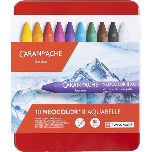 Caran d'Ache Neocolor II Waskrijt Set 10 stuks aquarelle