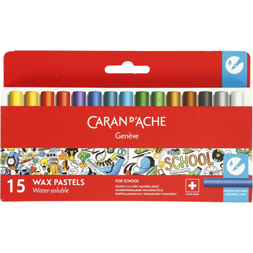 Caran d'Ache Waskrijt Junior Set 15 stuks Caran d'Ache Waskrijt Junior Set 15 stuks