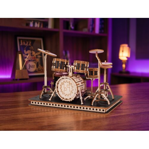 3D Houten Puzzel Drumstel 3D Houten Puzzel Drumstel