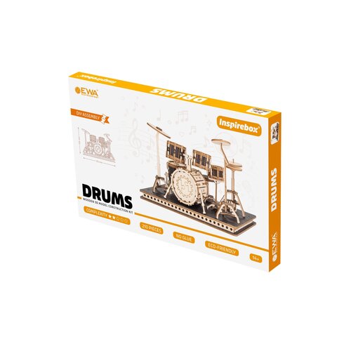 3D Houten Puzzel Drumstel 3D Houten Puzzel Drumstel