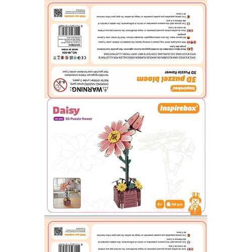 3D bouwpakket Bloem Daisy 3D bouwpakket Bloem Daisy