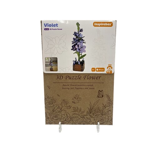 3D bouwpakket Flower Violet 3D bouwpakket Flower Violet