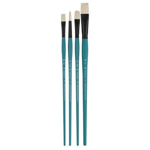 Pan Art Pan Art Olieverfpenselen vegan synthetisch 4 stuks Pan Art Pan Art Olieverfpenselen vegan synthetisch 4 stuks