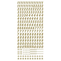 Stickervel Cijfers Goud