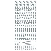 Stickervel Cijfers Zilver