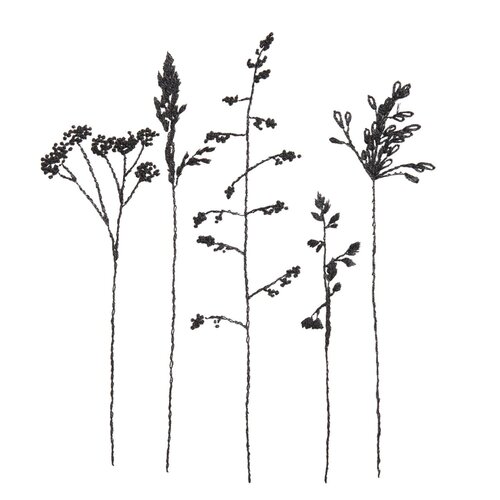 Rico Design Borduurpakket Stick and Stitch Bloemen en Grassen Rico Design Borduurpakket Stick and Stitch Bloemen en Grassen