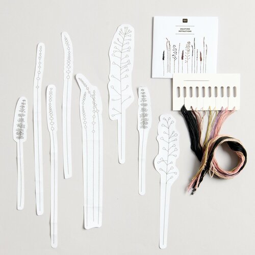 Rico Design Borduurpakket Stick and Stitch Grassen Pakket XL Rico Design Borduurpakket Stick and Stitch Grassen Pakket XL