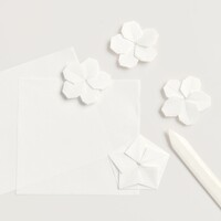 Japans origami papier wit 30 vel 15 x 15 cm extra dun