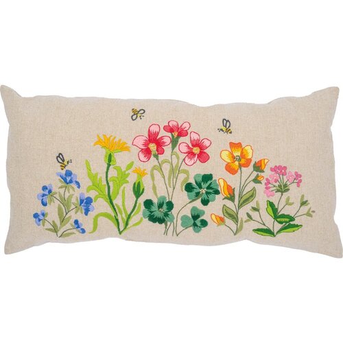 Vervaco Vervaco voorbedrukt borduurpakket kussen Meadow Flowers