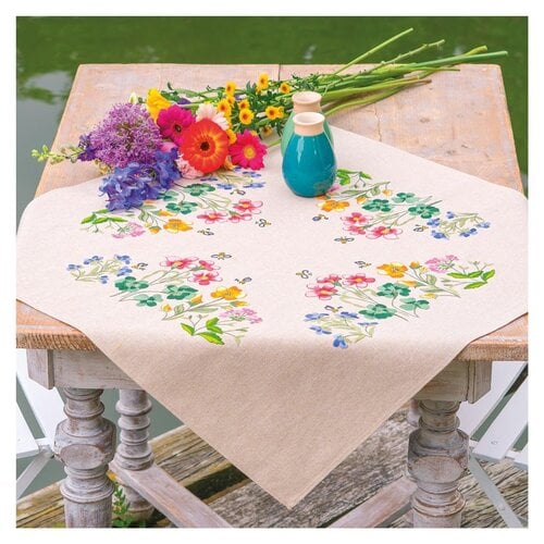 Vervaco Vervaco Tafelkleed Meadow Flowers Vervaco Vervaco Tafelkleed Meadow Flowers