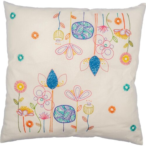 Vervaco Vervaco borduur kussen Stylish Florals Vervaco Vervaco borduur kussen Stylish Florals