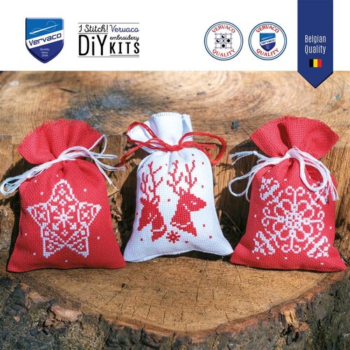Vervaco Vervaco Kruidenzakjes Kerst 3 stuks PN-0217816