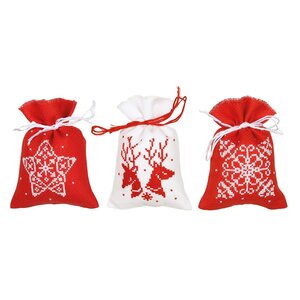 Vervaco Vervaco Kruidenzakjes Kerst 3 stuks PN-0217816 Vervaco Vervaco Kruidenzakjes Kerst 3 stuks PN-0217816