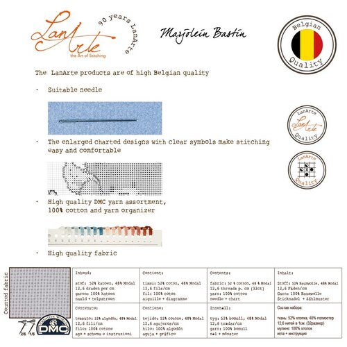Lanarte Lanarte Borduurpakket Floral cart