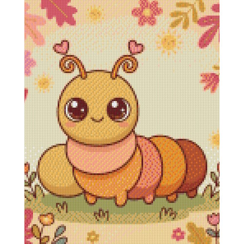 PixelHobby Pixelhobby Patroon 5906 Kawaii Rups PixelHobby Pixelhobby Patroon 5906 Kawaii Rups