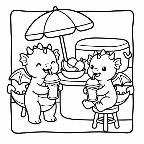 Kleurboek Cozy Dragon Days