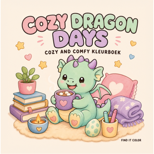Kleurboek Cozy Dragon Days