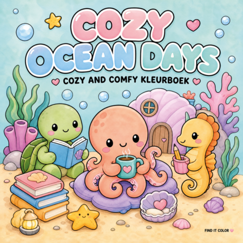 Kleurboek Cozy Ocean Days