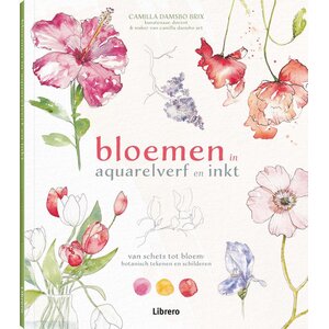 Librero Bloemen in aquarelverf en inkt