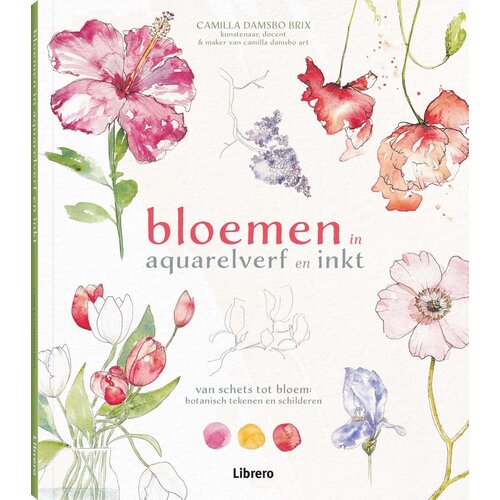 Librero Bloemen in aquarelverf en inkt
