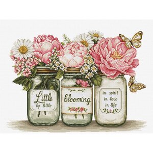Luca S Luca S Borduurpakket Little by Little Blooming Luca S Luca S Borduurpakket Little by Little Blooming