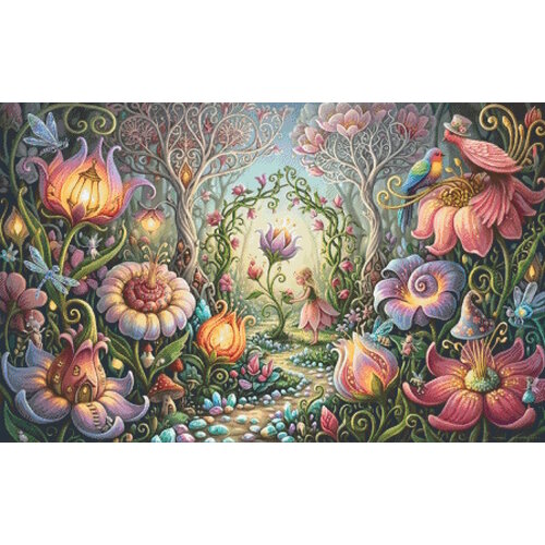PixelHobby Pixelhobby Patroon 5908 Fantasy Garden PixelHobby Pixelhobby Patroon 5908 Fantasy Garden