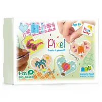 Pixel Sleutelhanger Box Hart Zomer