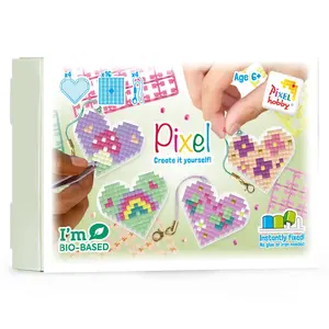 PixelHobby Pixel Sleutelhanger Box Hart Droomtuin