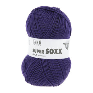Lang Yarns Lang Yarns Super Soxx Sokkenwol 100 gram Donkerpaars 0090 Lang Yarns Lang Yarns Super Soxx Sokkenwol 100 gram Donkerpaars 0090