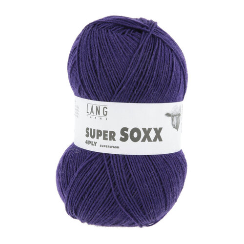 Lang Yarns Lang Yarns Super Soxx Sokkenwol 100 gram Donkerpaars 0090 Lang Yarns Lang Yarns Super Soxx Sokkenwol 100 gram Donkerpaars 0090