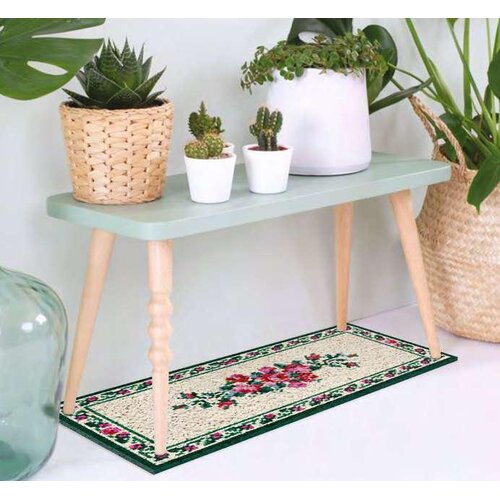 Smyrnalaine  Smyrnalaine smyrna knoop tapijt Bloemenpatroon 50 x 100 cm