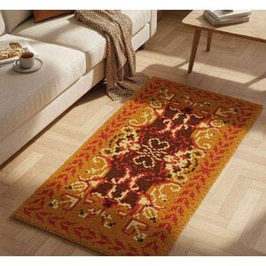 Smyrnalaine  Smyrnalaine smyrna knoop tapijt Goldfinger 50 x 100 cm