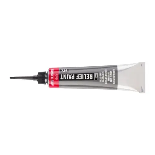Amsterdam Amsterdam Reliefpaint Tube 20 ml Loodgrijs 736 Amsterdam Amsterdam Reliefpaint Tube 20 ml Loodgrijs 736