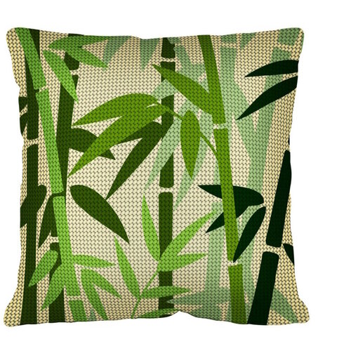 Seg de Paris Borduurpakket Kussen Bambou 40 x 40 cm Seg de Paris Borduurpakket Kussen Bambou 40 x 40 cm
