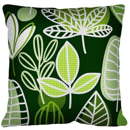 Seg de Paris Borduurpakket Kussen Végétal 40 x 40 cm Seg de Paris Borduurpakket Kussen Végétal 40 x 40 cm