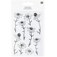 Transfermotieven in de weide: bloemen