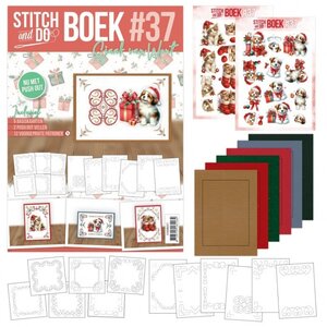 Hobbydots Stitch and Do boek A6  nr 37 Warm Christmas Paws
