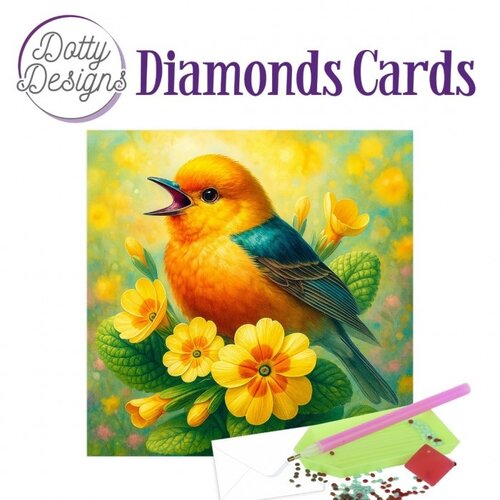 Dotty Designs   Diamond Painting Kaart Golden Spring Melody