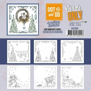 Hobbydots Dot and Do Cards Only Set 114 Kerst