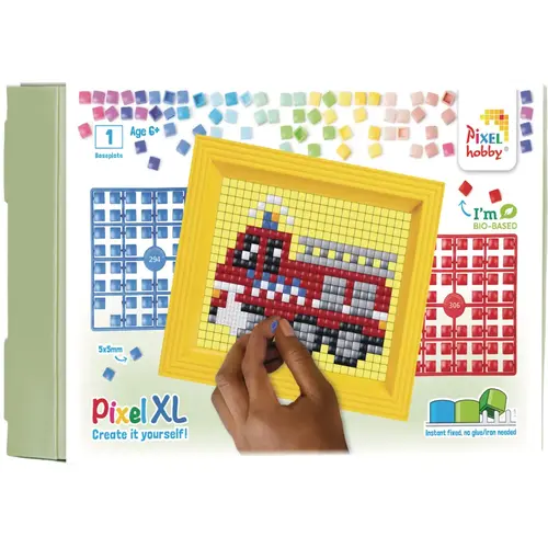 PixelHobby Pixelhobby XL geschenkverpakking Brandweerauto PixelHobby Pixelhobby XL geschenkverpakking Brandweerauto