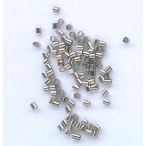 Hobby & Crafting Fun Knijpkraal recht 100 stuks zilver 2.0 x 1.5 mm Hobby & Crafting Fun Knijpkraal recht 100 stuks zilver 2.0 x 1.5 mm