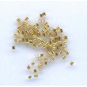 Hobby & Crafting Fun Knijpkraal recht 100 stuks goud 2.0 x 1.5mm