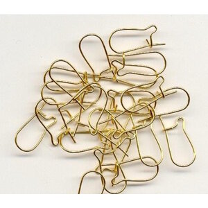 Hobby & Crafting Fun Oorhaak gesloten 24 stuks goud