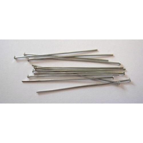 Hobby & Crafting Fun Kettelstiften met kop 100 stuks zilverkleur 32 mm Hobby & Crafting Fun Kettelstiften met kop 100 stuks zilverkleur 32 mm