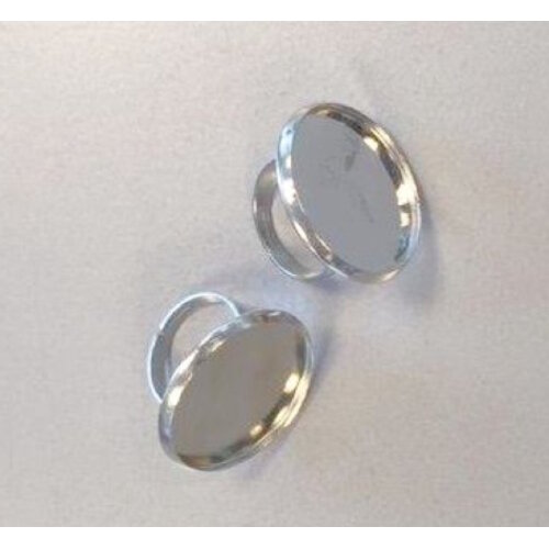 Hobby & Crafting Fun Vingerring 25 mm zetting 2 stuks zilver Hobby & Crafting Fun Vingerring 25 mm zetting 2 stuks zilver
