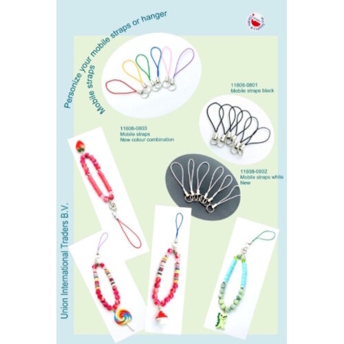 Hobby & Crafting Fun Ophangkoord 6 stuks wit 7 cm Hobby & Crafting Fun Ophangkoord 6 stuks wit 7 cm