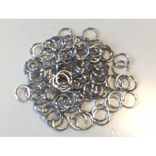 Hobby & Crafting Fun Sleutelringen zilver 100 stuks grootverpakking Hobby & Crafting Fun Sleutelringen zilver 100 stuks grootverpakking