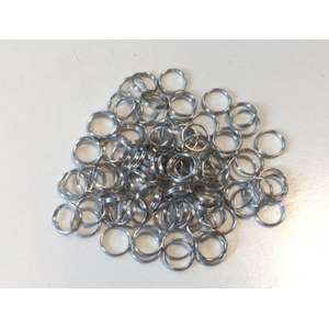 Hobby & Crafting Fun Sleutelringen zilver 100 stuks grootverpakking