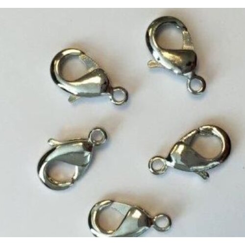 Hobby & Crafting Fun Karabijnsluiting 12 mm Platina
