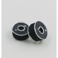 Zijdezachte kralendraad 2 rollen zwart 0,2 mm x 20 meter